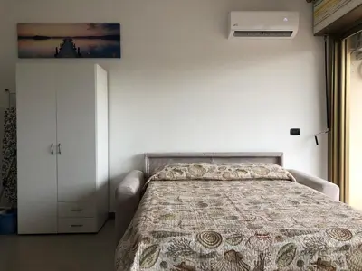 Letto o letti in una camera di Terrata mini apartment, Olbia-Golfo Aranci, near the sea