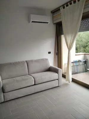 Area soggiorno di Terrata mini apartment, Olbia-Golfo Aranci, near the sea
