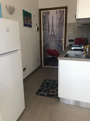 Cucina o angolo cottura di Terrata mini apartment, Olbia-Golfo Aranci, near the sea
