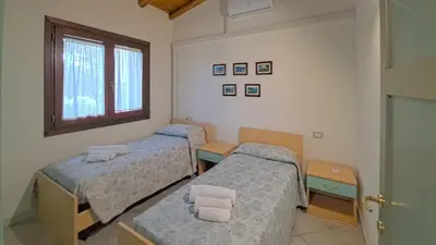 Letto o letti in una camera di Villa Quai 4 posti letto Vicino al centro