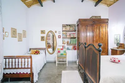 Letto o letti in una camera di B&B San Michele