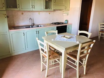 Cucina o angolo cottura di Trilocale delle Bouganville
