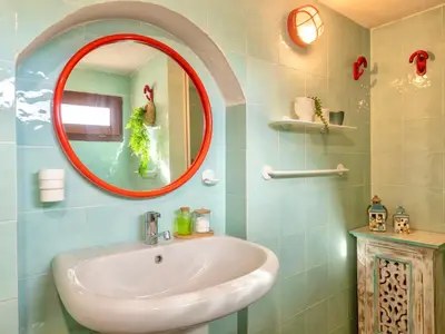 Bagno di Apartment 4 beds in Residence in Golfo Aranci just 150 mt from the sea