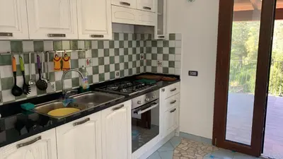 Cucina o angolo cottura di Vista mare montagna da Marcello