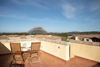 Balcone o terrazza di Villa with Pool overlooking Tavolara - Porto San Paolo