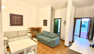 Area soggiorno di casa spiaggia San Teodoro