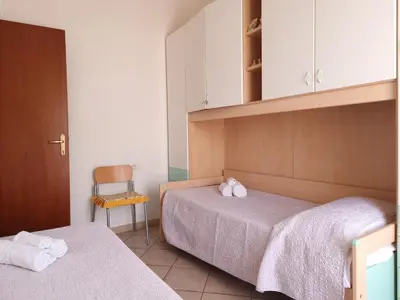 Letto o letti in una camera di App to Via Aspromonte