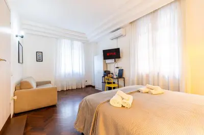 Letto o letti in una camera di Corso 151