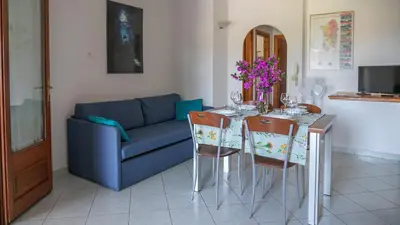 TV o dispositivi per l'intrattenimento presso Casa di Mola holiday home