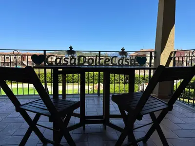 Balcone o terrazza di Casa Dolce Casa - con piscina a un passo dal mare