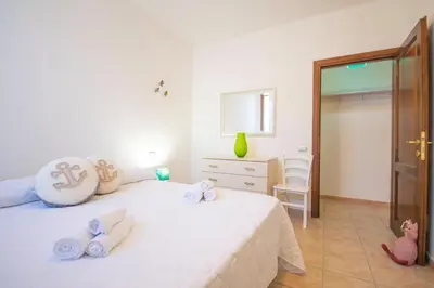 Letto o letti in una camera di Girasole
