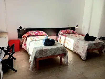 Letto o letti in una camera di Domo Ageg