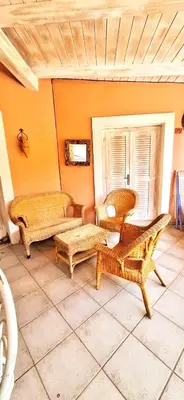Area soggiorno di S Abba e Sa Pedra Sea Home