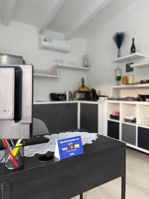 Cucina o angolo cottura di 5 Zimmer Rooms ''Rosa''