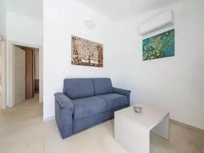 Area soggiorno di San Teodoro Holiday Stay for 6