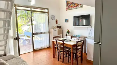TV o dispositivi per l'intrattenimento presso Tina's Tiny House - 10 meters from the beach