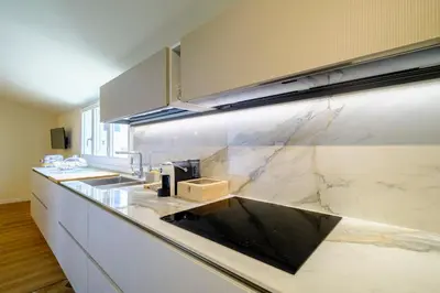 Cucina o angolo cottura di Roof33 Attico di Lusso in centro a Olbia