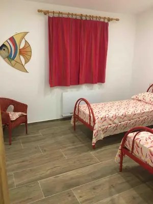 Letto o letti in una camera di Villa Gabry