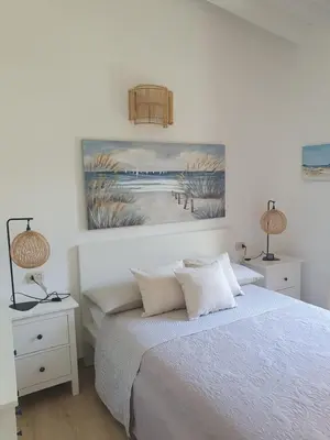 Letto o letti in una camera di Villa immersa nella natura -Piscina condivisa-