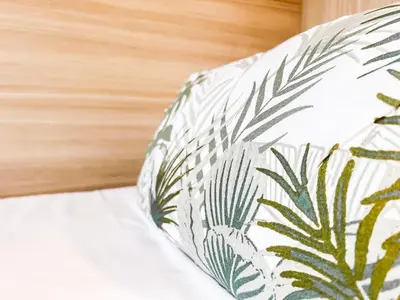 Letto o letti in una camera di Ginestra house