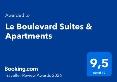 Certificato, attestato, insegna o altro documento esposto da Le Boulevard Suites & Apartments