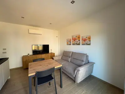 TV o dispositivi per l'intrattenimento presso La Casetta di Seby - Appartamento moderno a Olbia