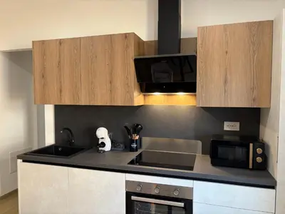 Cucina o angolo cottura di La Casetta di Seby - Appartamento moderno a Olbia