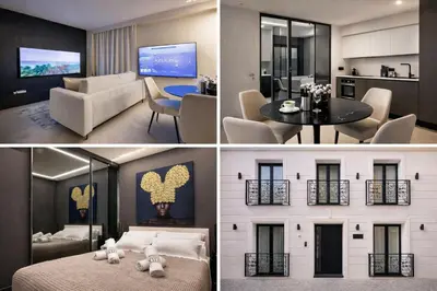 TV o dispositivi per l'intrattenimento presso Hidden Luxury NEW Azulis Tigellio Suite#3 in the Old Town