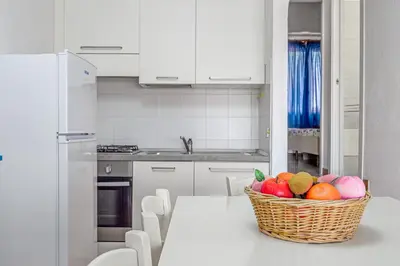 Cucina o angolo cottura di Marineledda appartamento le conchiglie