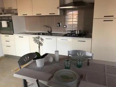 Cucina o angolo cottura di Bilocale Smeraldo a pochi minuti dal mare