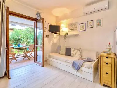 Area soggiorno di Apartments in Baia de Bahas Golfo di Marinella