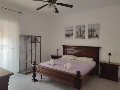 Letto o letti in una camera di Family & Friends - Ground floor - Fully equipped - 15 minutes drive by car to the seaside
