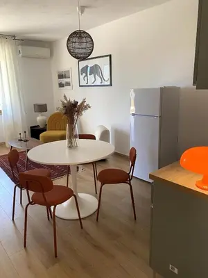 Area soggiorno di Galvani Suites