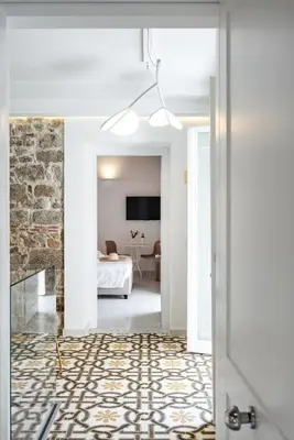 Area soggiorno di Anita Rooms