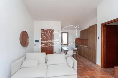 Area soggiorno di Villino Citai vista mare