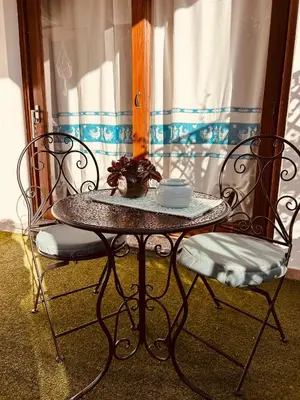 Area soggiorno di Casa Tholos Charme and Relax