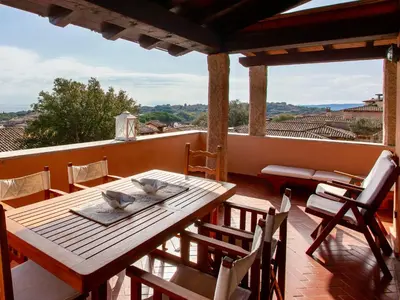 Balcone o terrazza di Villa Briziola - Puntaldia - vista mare e giardino