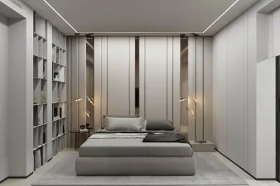 Letto o letti in una camera di Luxury Villa AZULIS Athos - Pool, Rooftop Terrace & Sea View and Elevator Access