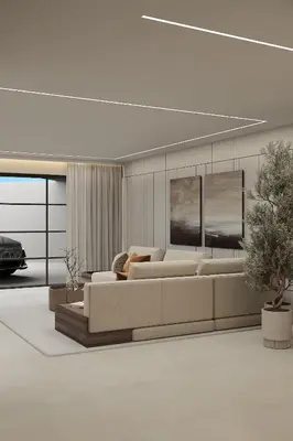 Area soggiorno di AZULIS Aramis - Luxury 3-Bedroom Villa with Pool and Sea View