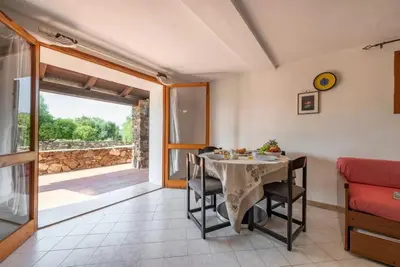 Area soggiorno di Beachside apartment for a relaxing holiday
