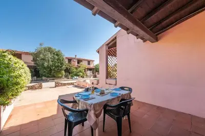 Balcone o terrazza di Cozy apartment with furnished patio