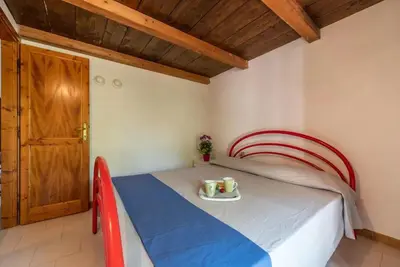 Letto o letti in una camera di Cozy apartment with furnished patio