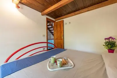 Letto o letti in una camera di Cozy apartment with furnished patio