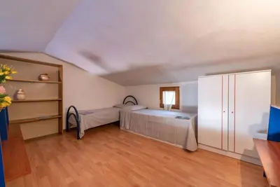 Letto o letti in una camera di Cozy apartment with furnished patio