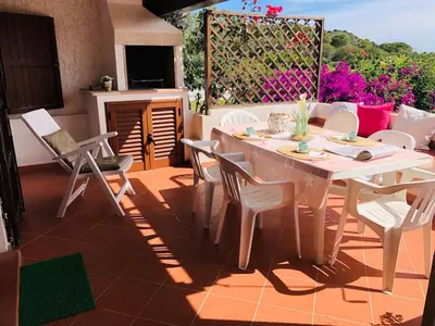 TV o dispositivi per l'intrattenimento presso Le Rose di Porto Taverna 80 mt spiaggia