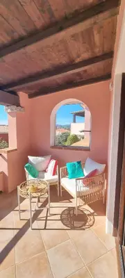 Area soggiorno di Casa vacanze vista Tavolara - Golfo Aranci