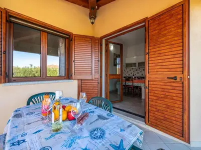 Balcone o terrazza di Lovely detached villa in Capo Comino