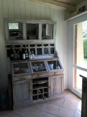 Cucina o angolo cottura di Villa Babsy con piscina privata