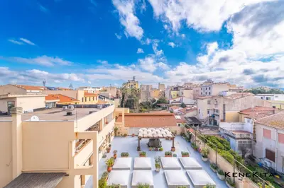 Vista generica su Olbia o vista sulla città dall'interno dell'appartamento