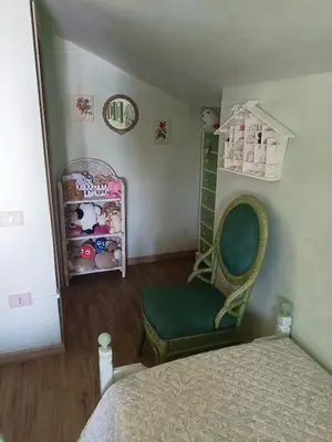 Letto o letti in una camera di Graziosa mansarda